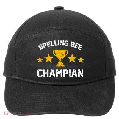 Spelling Bee Champian Funny 7-Panel Snapback Hat