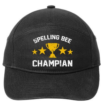 Spelling Bee Champian Funny 7-Panel Snapback Hat