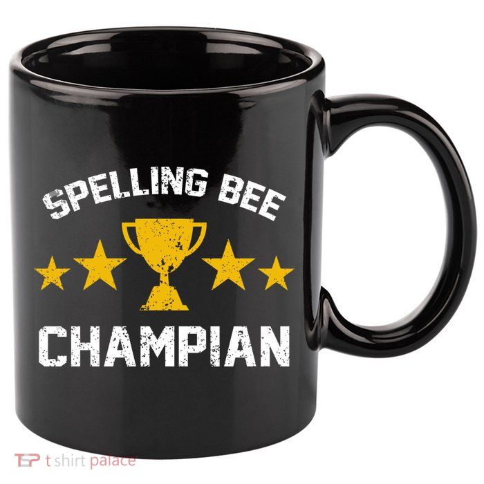 Spelling Bee Champian Funny 11oz C Handle Ceramic Mug