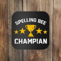 Spelling Bee Champian Funny Coaster