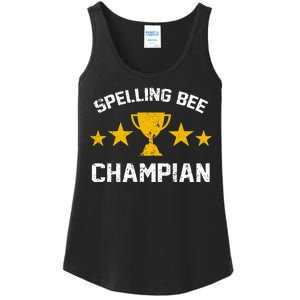 Spelling Bee Champian Funny Ladies Essential Tank