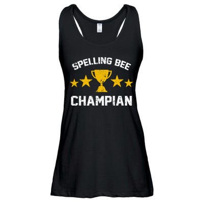 Spelling Bee Champian Funny Ladies Essential Flowy Tank