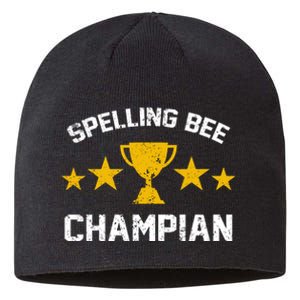 Spelling Bee Champian Funny Sustainable Beanie