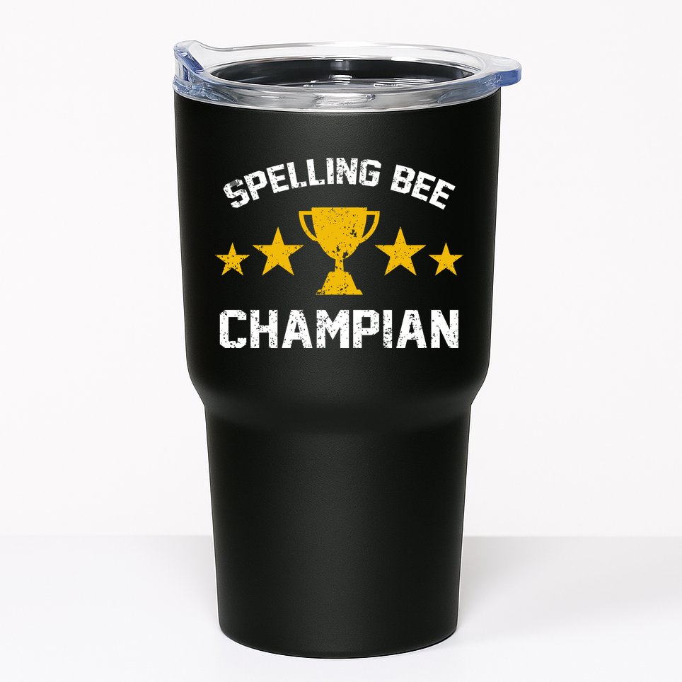 Spelling Bee Champian Funny Tumbler