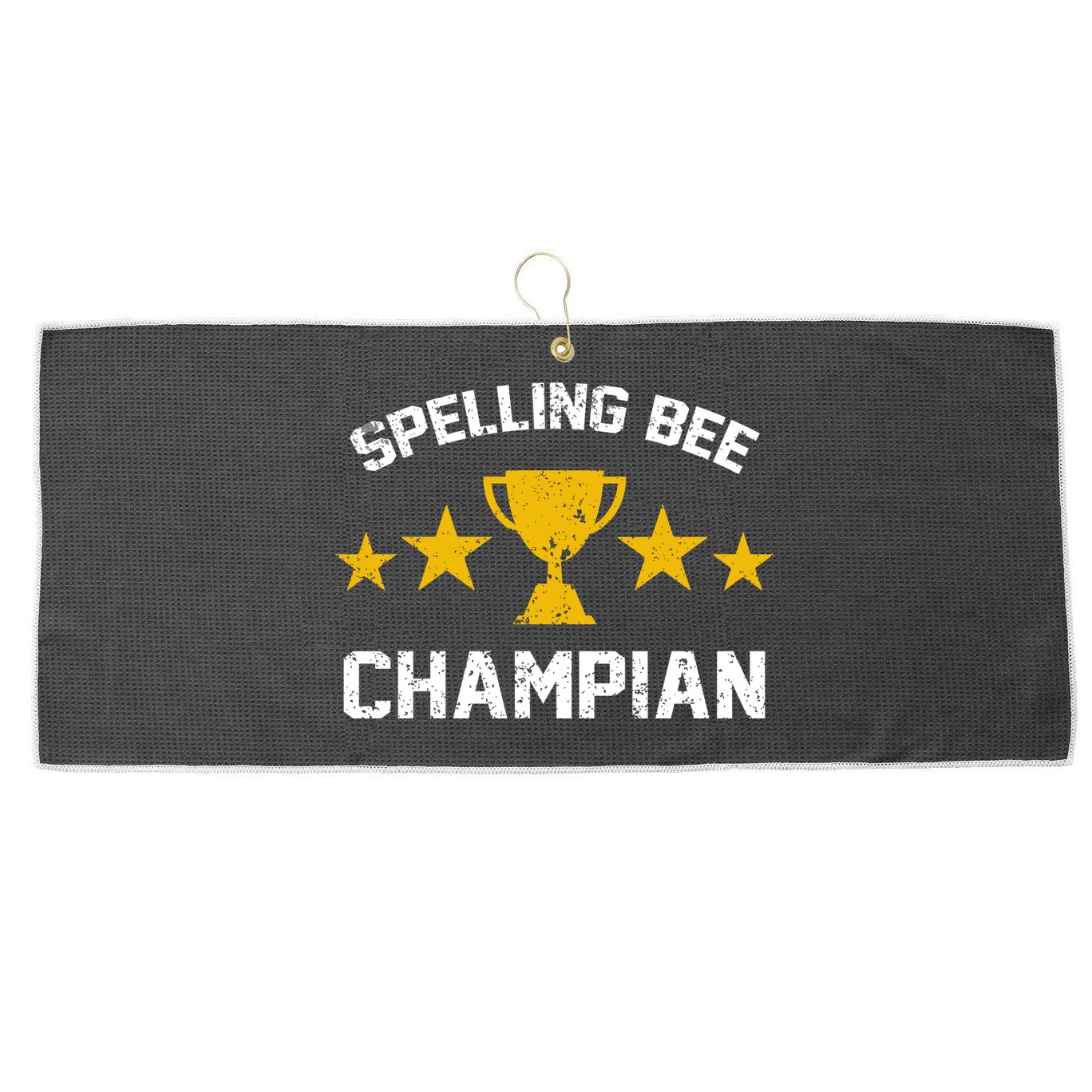 Spelling Bee Champian Funny Large Microfiber Waffle Golf Towel