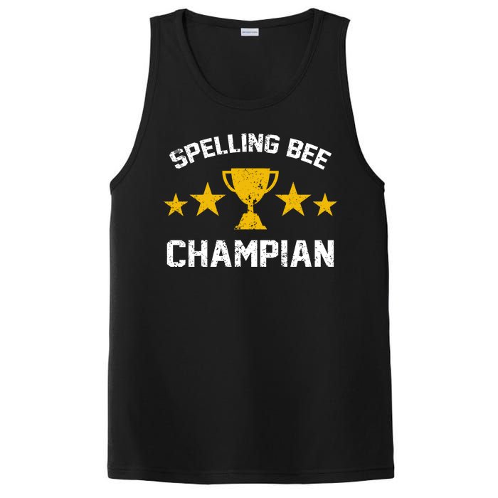 Spelling Bee Champian Funny PosiCharge Competitor Tank