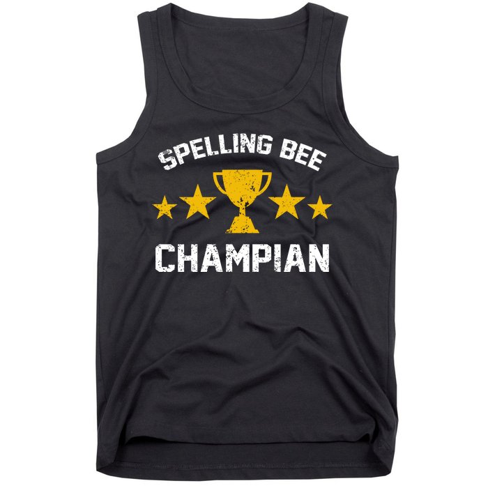 Spelling Bee Champian Funny Tank Top