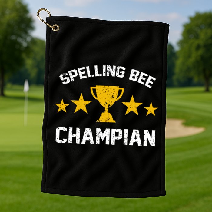 Spelling Bee Champian Funny Golf Towel