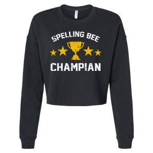 Spelling Bee Champian Funny Cropped Pullover Crew