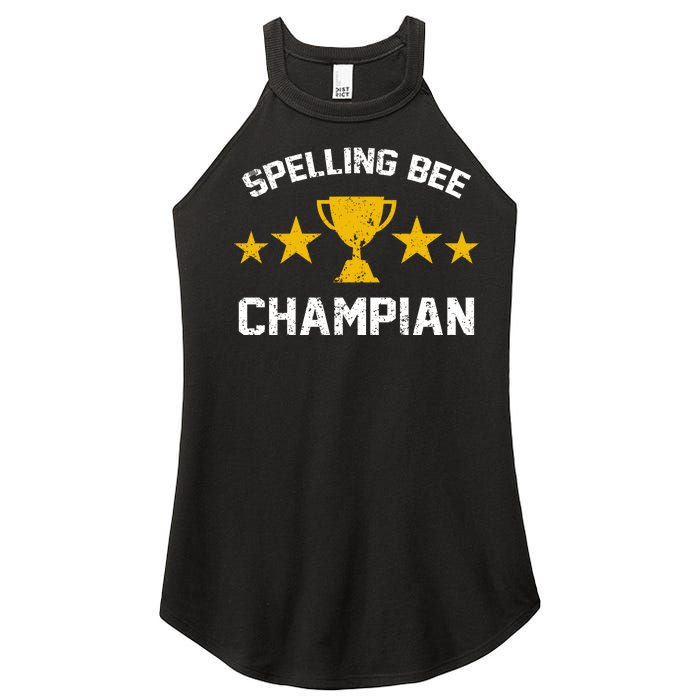 Spelling Bee Champian Funny Women's Perfect Tri Rocker Tank