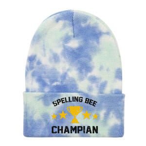 Spelling Bee Champian Funny Tie Dye 12in Knit Beanie