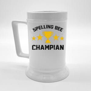 Spelling Bee Champian Funny Beer Stein