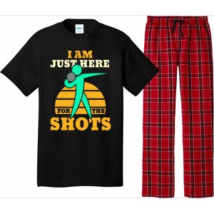 Shot Put Funny Here For The Shots Sport Shot Putter Pajama Set