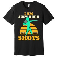 Shot Put Funny Here For The Shots Sport Shot Putter Premium T-Shirt