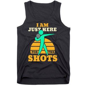 Shot Put Funny Here For The Shots Sport Shot Putter Tank Top