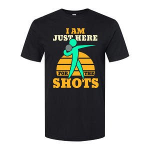 Shot Put Funny Here For The Shots Sport Shot Putter Softstyle CVC T-Shirt