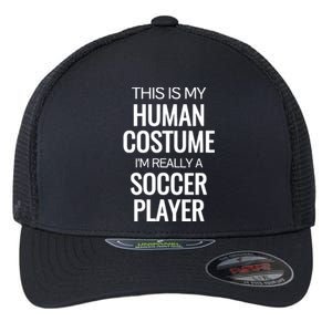 Soccer Player Funny Soccer Halloween Costume Flexfit Unipanel Trucker Cap