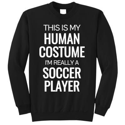 Soccer Player Funny Soccer Halloween Costume Sweatshirt