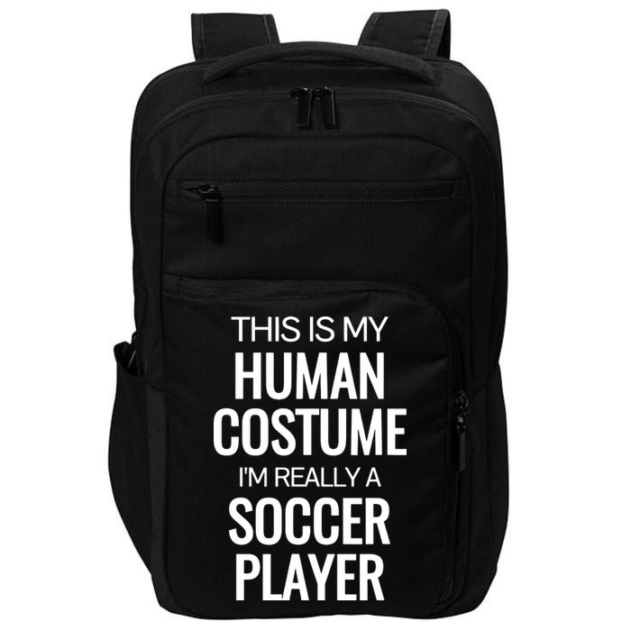 Soccer Player Funny Soccer Halloween Costume Impact Tech Backpack