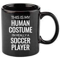 Soccer Player Funny Soccer Halloween Costume 11oz C Handle Ceramic Mug