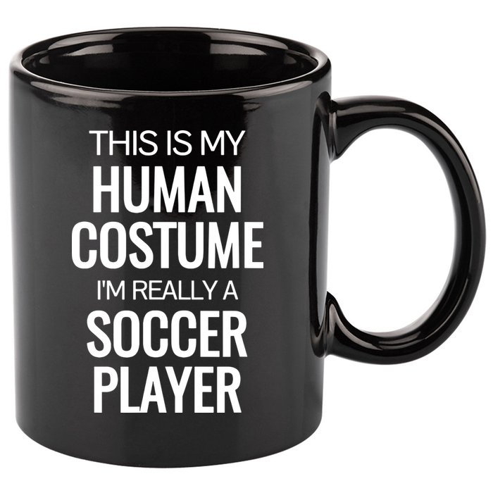 Soccer Player Funny Soccer Halloween Costume 11oz C Handle Ceramic Mug