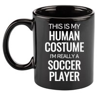 Soccer Player Funny Soccer Halloween Costume 11oz C Handle Ceramic Mug