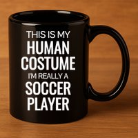 Soccer Player Funny Soccer Halloween Costume 11oz C Handle Ceramic Mug