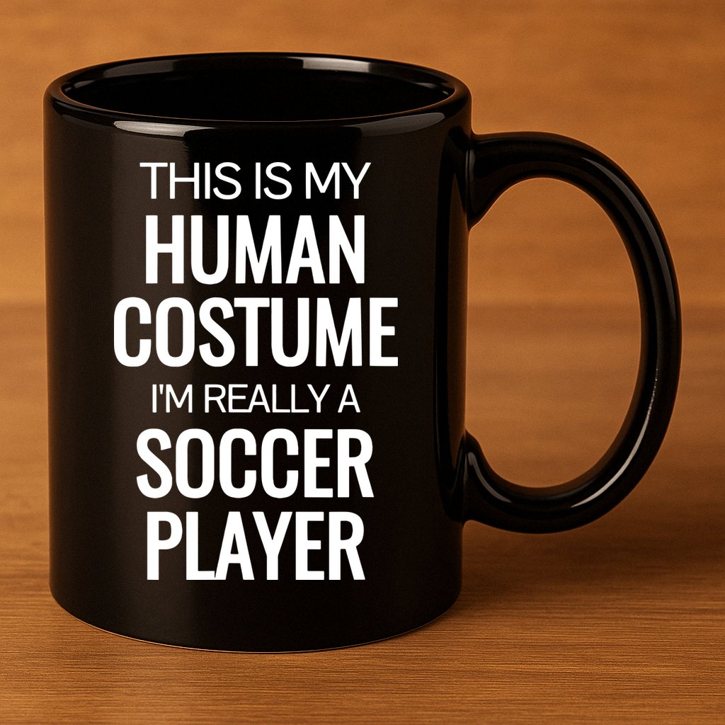 Soccer Player Funny Soccer Halloween Costume 11oz C Handle Ceramic Mug
