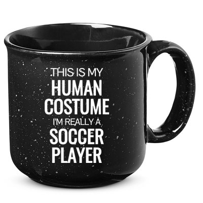 Soccer Player Funny Soccer Halloween Costume 15oz Campfire Ceramic Mug