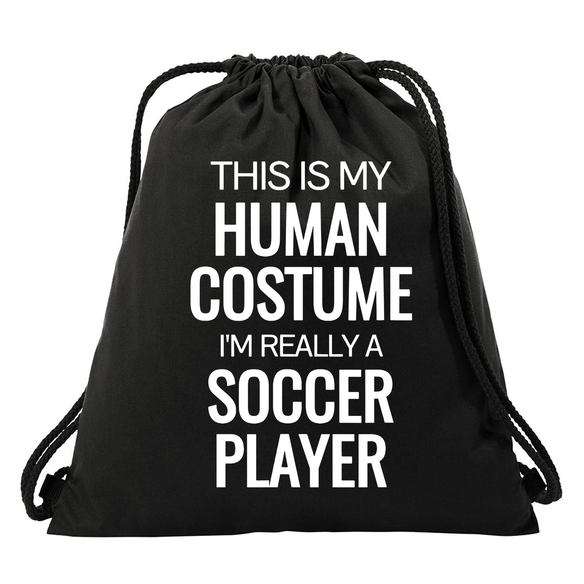 Soccer Player Funny Soccer Halloween Costume Drawstring Bag