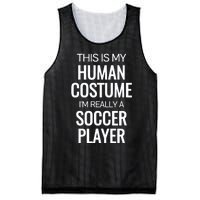 Soccer Player Funny Soccer Halloween Costume Mesh Reversible Basketball Jersey Tank