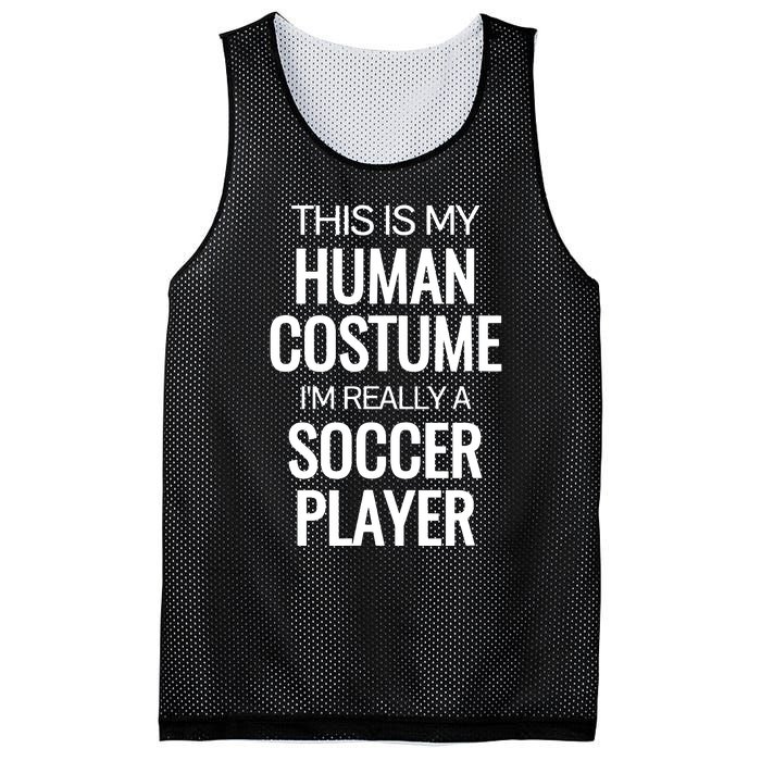 Soccer Player Funny Soccer Halloween Costume Mesh Reversible Basketball Jersey Tank