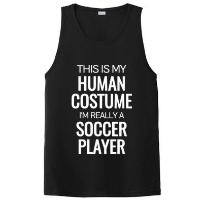 Soccer Player Funny Soccer Halloween Costume PosiCharge Competitor Tank
