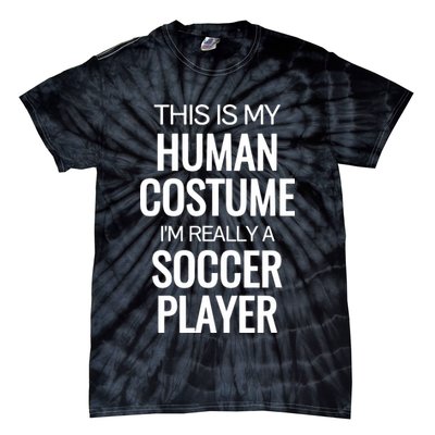 Soccer Player Funny Soccer Halloween Costume Tie-Dye T-Shirt