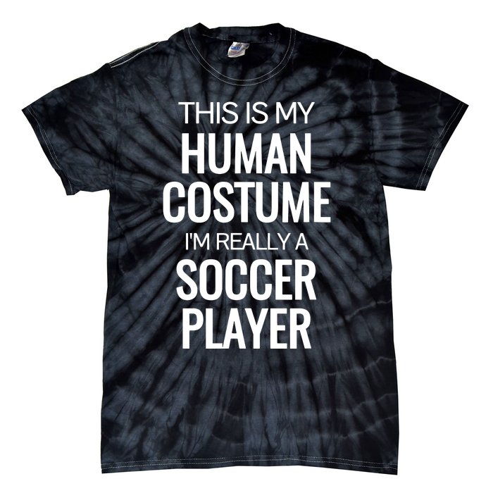 Soccer Player Funny Soccer Halloween Costume Tie-Dye T-Shirt