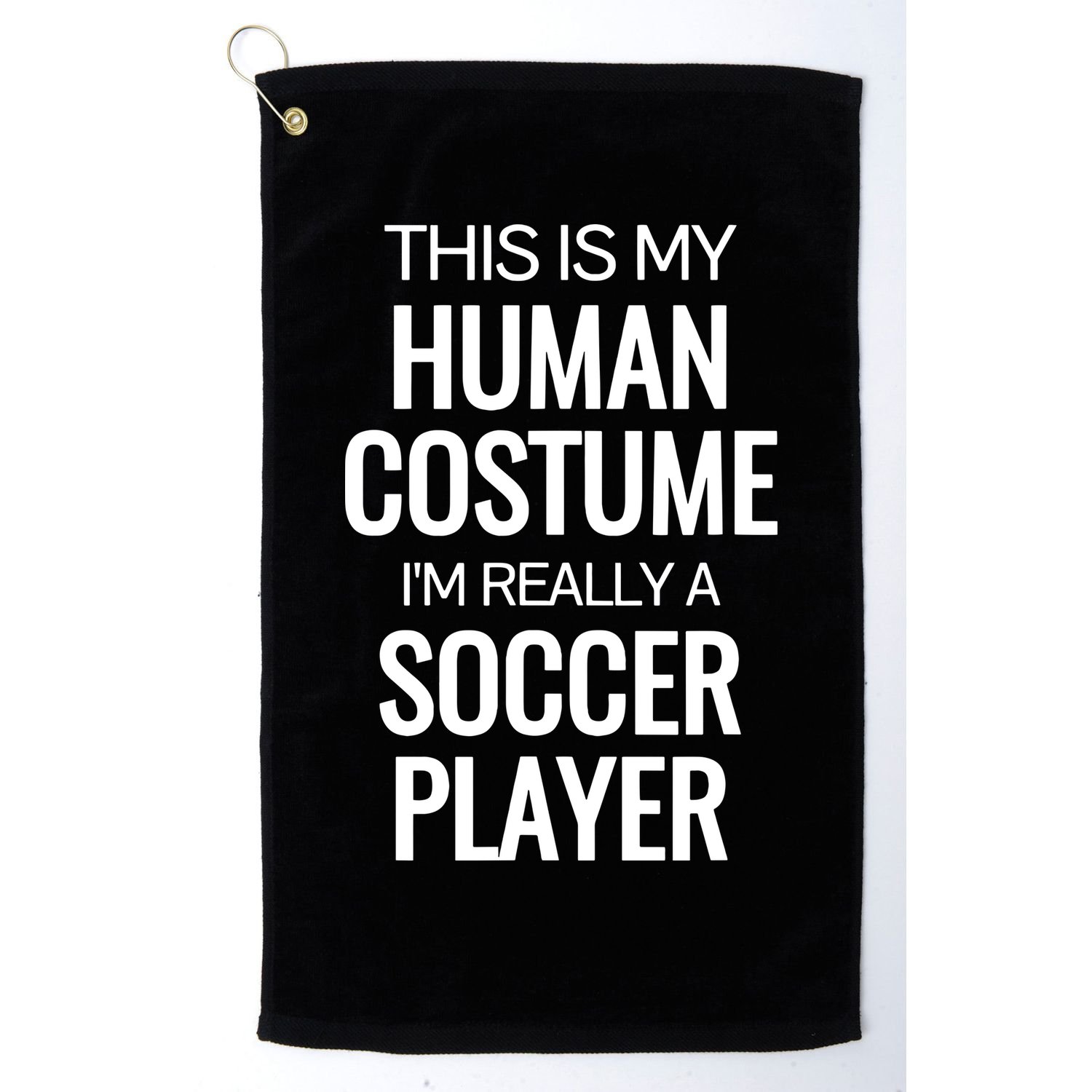 Soccer Player Funny Soccer Halloween Costume Golf Towel
