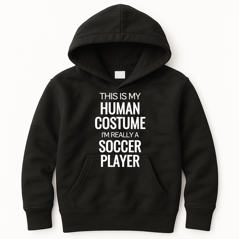 Soccer Player Funny Soccer Halloween Costume Kids Hoodie
