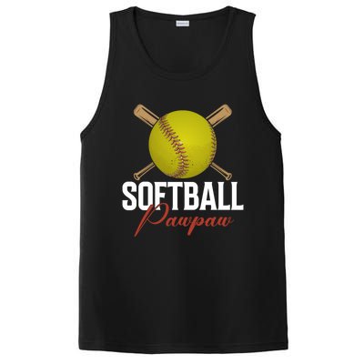 Softball Pawpaw FatherS Day Baseball Softball Pawpaw Funny Gift PosiCharge Competitor Tank