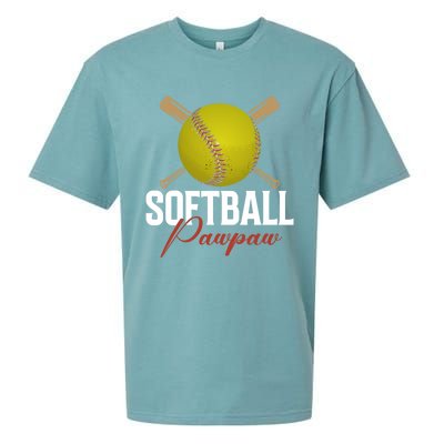 Softball Pawpaw FatherS Day Baseball Softball Pawpaw Funny Gift Sueded Cloud Jersey T-Shirt