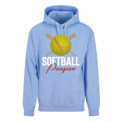 Softball Pawpaw FatherS Day Baseball Softball Pawpaw Funny Gift Unisex Surf Hoodie