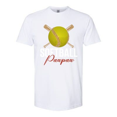 Softball Pawpaw FatherS Day Baseball Softball Pawpaw Funny Gift Softstyle® CVC T-Shirt