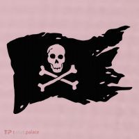 Skull Pirate Flag Jolly Roger Crossbones 25L Jumbo Tote