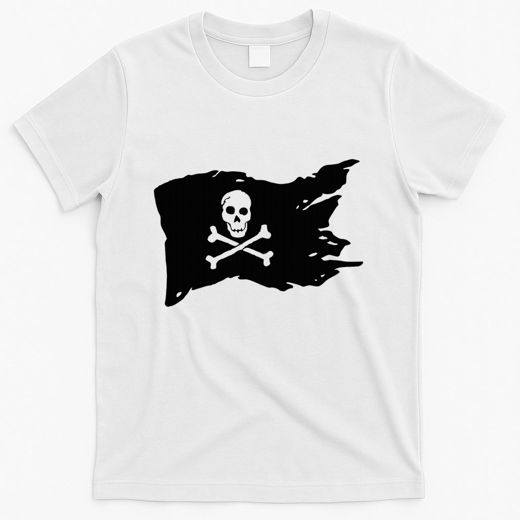 Skull Pirate Flag Jolly Roger Crossbones T-Shirt