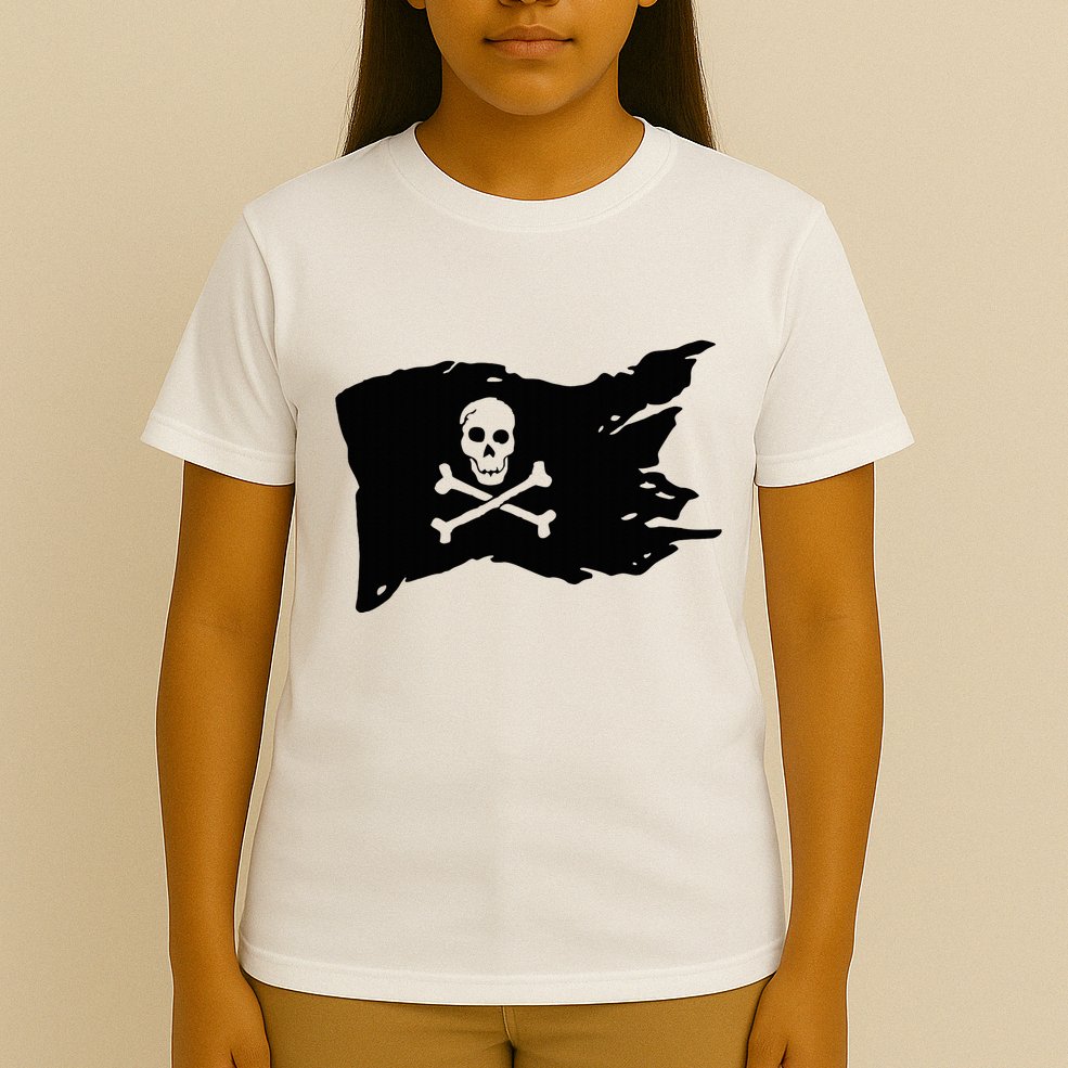 Skull Pirate Flag Jolly Roger Crossbones T-Shirt