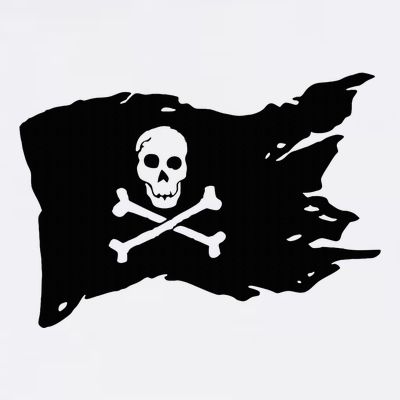 Skull Pirate Flag Jolly Roger Crossbones T-Shirt