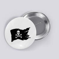 Skull Pirate Flag Jolly Roger Crossbones Button