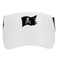 Skull Pirate Flag Jolly Roger Crossbones Adult Drive Performance Visor