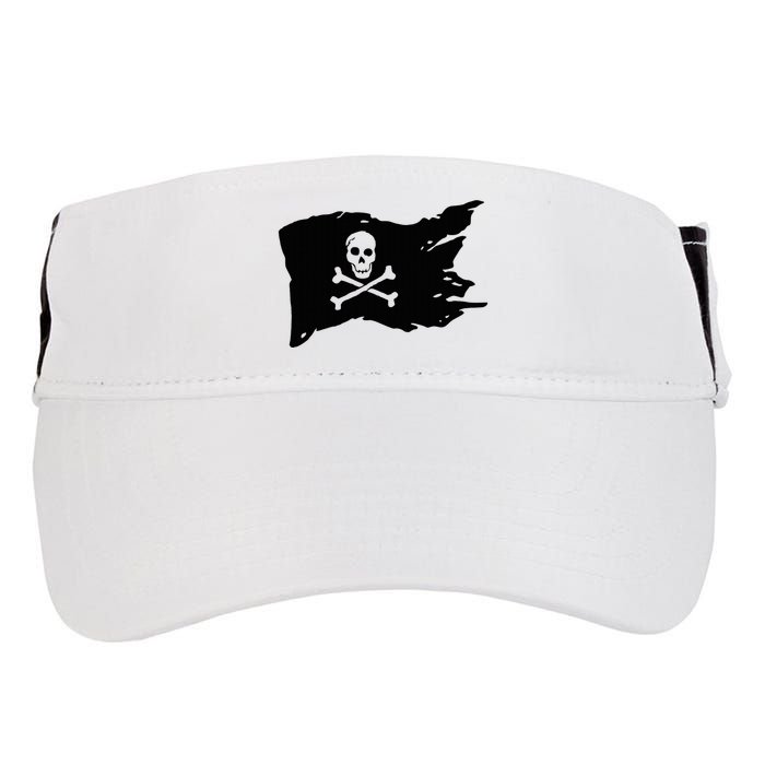 Skull Pirate Flag Jolly Roger Crossbones Adult Drive Performance Visor