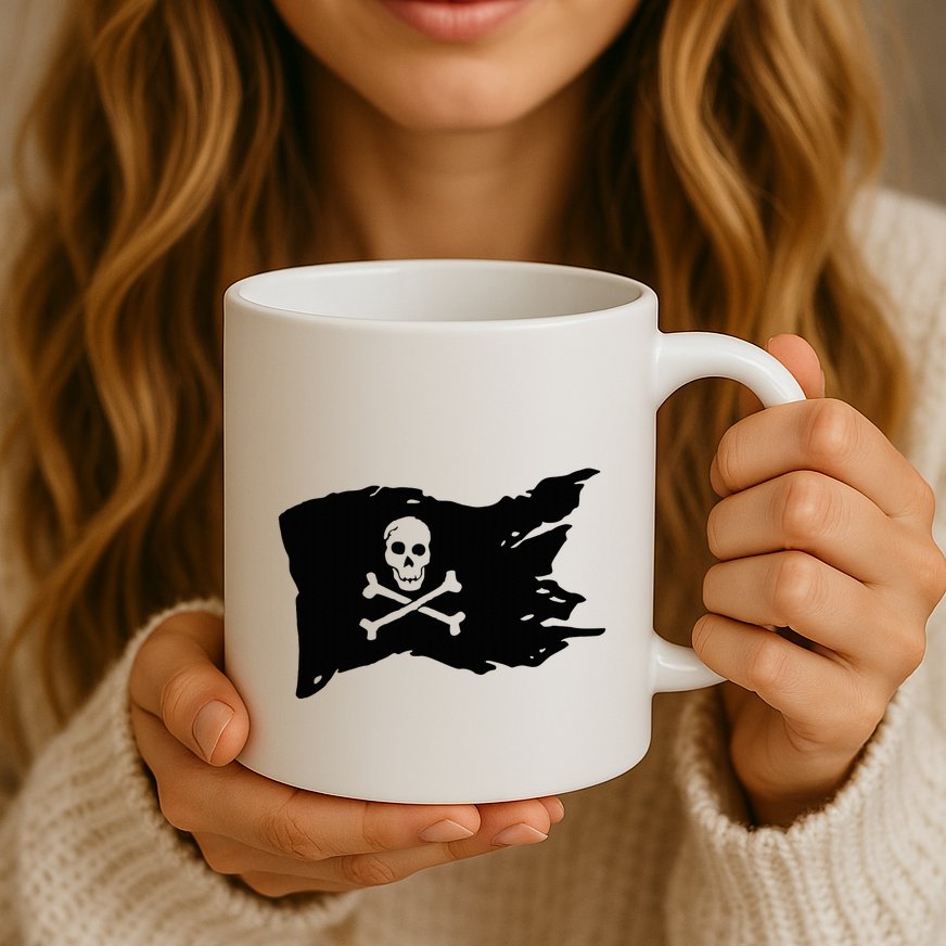 Skull Pirate Flag Jolly Roger Crossbones Mug