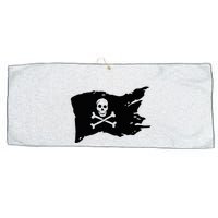 Skull Pirate Flag Jolly Roger Crossbones Large Microfiber Waffle Golf Towel
